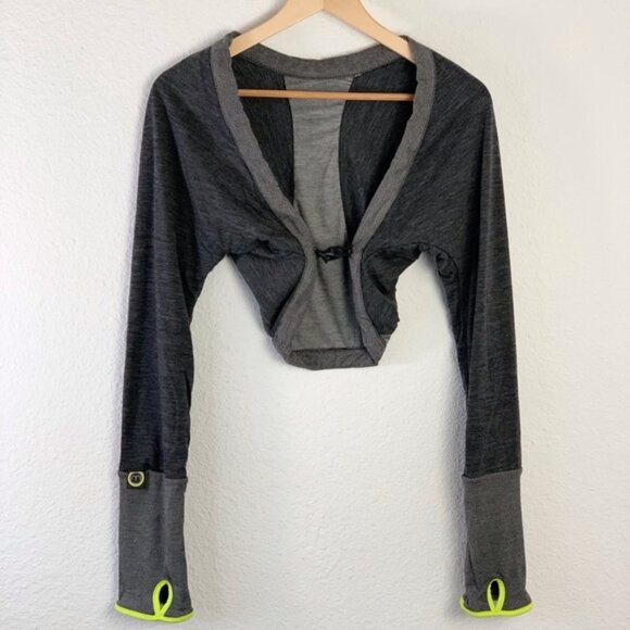 Moxie Cycling Heather Gray Merino Wool Jacket Sz L - Picture 4 of 7